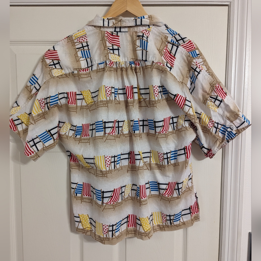Merona Multicolor Patterned Button-Up Shirt - Picture 6 of 7